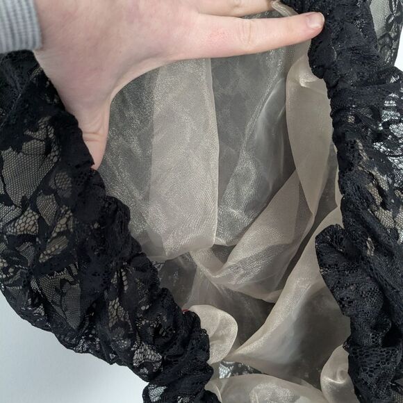 Anthropologie Black Lace Bubble Dress Slip NWT! - Picture 8 of 10